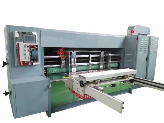 Rotary die cutting machine for corrugated carton and box
